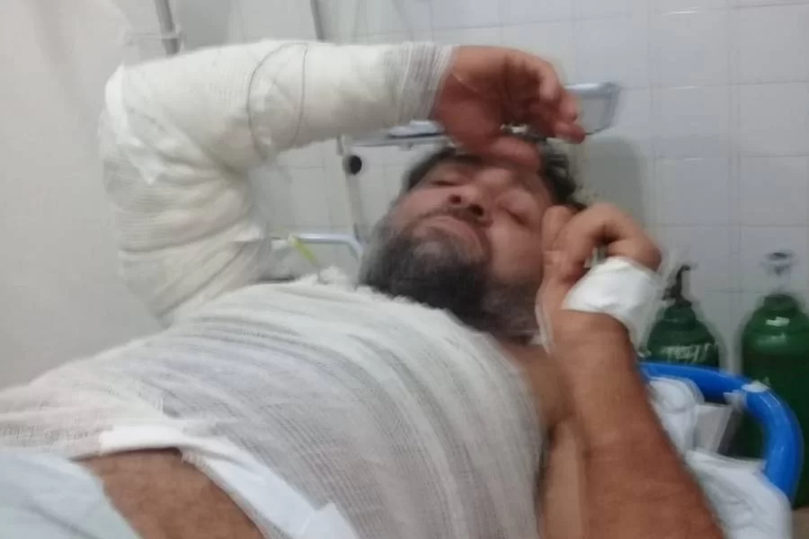 Pintor sofre descarga elÃÂ©trica enquanto trabalhava em marquise de loja em Colinas