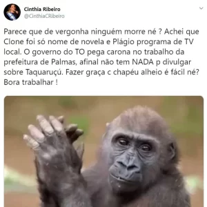 Cinthia Ribeiro "ironiza" vÃÂ­deo sobre TaquaruÃÂ§u divulgado pelo Estado