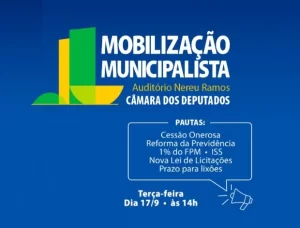 Por recursos do PetrÃÂ³leo, Reforma da PrevidÃªncia e outros pleitos, ATM convoca prefeitos   para MobilizaÃÂ§ÃÂ£o em BrasÃÂ­lia dia 17