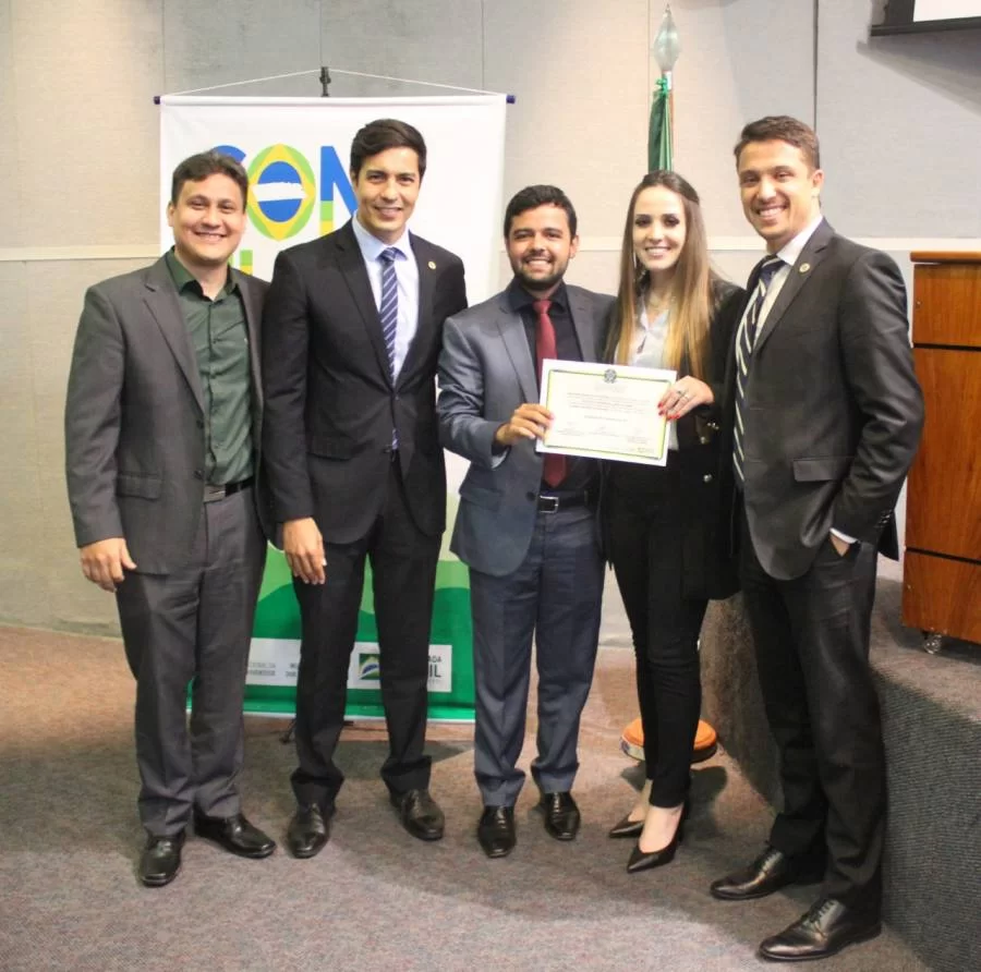 Conselheiro Nacional de Juventude, Gustavo Gama, ÃÂ© homenageado pela Secretaria Nacional de Juventude do Governo Federal