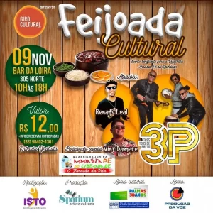 Giro Cultural realiza Feijoada na RegiÃÂ£o norte de Palmas em parceria  com o movimento junino