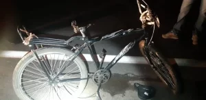 Ciclista colide com ÃÂ´nibus, na BR 153, e morre no local