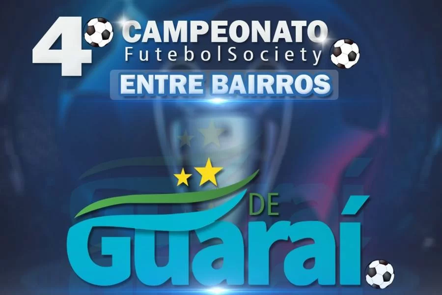 InscriÃÂ§ÃÂµes para o 4ÃÂº Campeonato de Futebol Society Entre Bairros encerram na segunda, 24