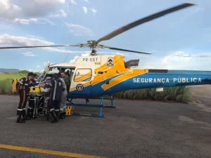HelicÃÂ³ptero do Ciopaer transporta paciente em estado grave de Porto Nacional a Palmas