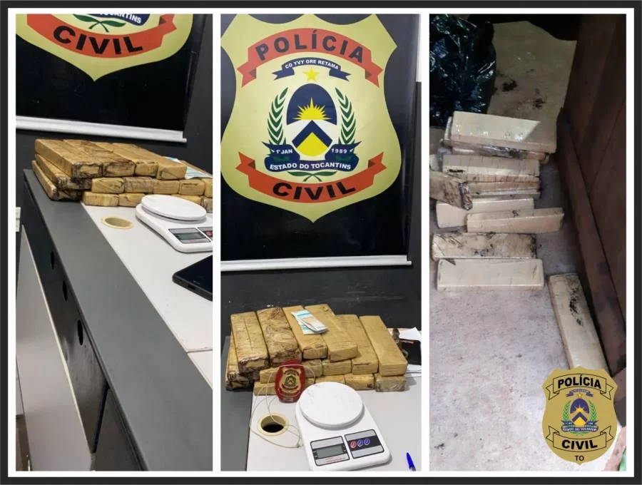 PolÃÂ­cia Civil prende casal suspeito de armazenar drogas em residÃªncia em AraguaÃÂ­na