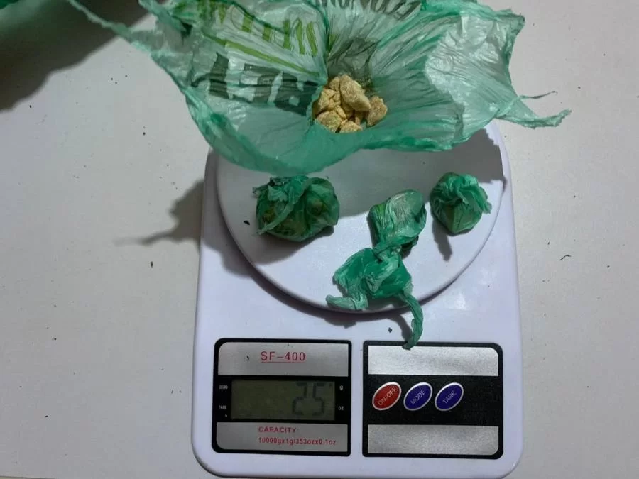 ForÃÂ§as de SeguranÃÂ§a prendem jovem de 19 anos suspeito por de trÃÂ¡fico de drogas em Caseara