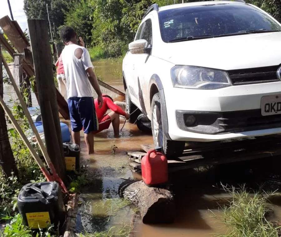 Alagamentos em Araguatins continua e bombeiros trabalham em resgate de animais