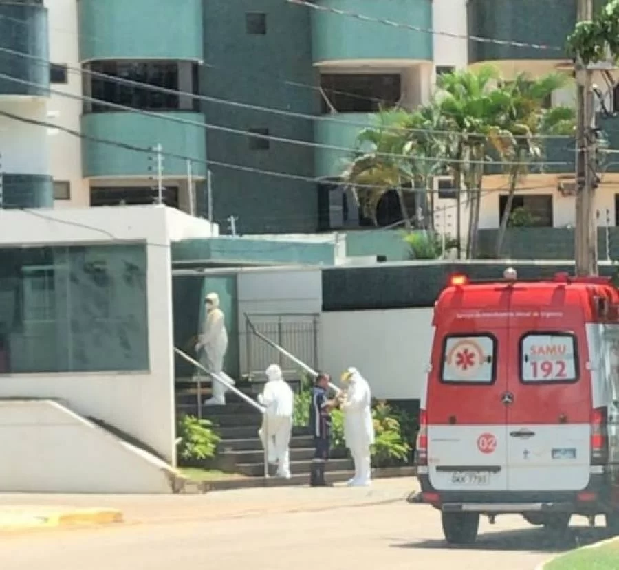 Homem que teve contato com 1ÃÂº caso de coronavÃÂ­rus em Palmas ÃÂ© socorrido pelo SAMU