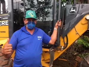 Trabalhadores de obra em Colinas do Tocantins recebe orientaÃÂ§ÃÂµes de prevenÃÂ§ÃÂ£o ao coronavÃÂ­rus