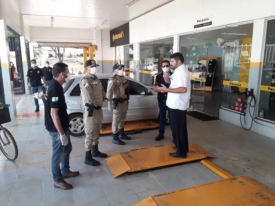 Em operaÃÂ§ÃÂ£o conjunta, forÃÂ§as de seguranÃÂ§a reforÃÂ§am operaÃÂ§ÃÂ£o nas ruas e avenidas de GuaraÃÂ­