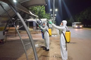 EstaÃÂ§ÃÂµes ApinajÃÂ©, KrahÃÂ´, XambioÃÂ¡ e KarajÃÂ¡s passam por desinfecÃÂ§ÃÂ£o