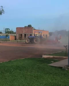Prefeitura de Porto Alegre do Tocantins faz aÃÂ§ÃÂ£o de desinfecÃÂ§ÃÂ£o em toda cidade