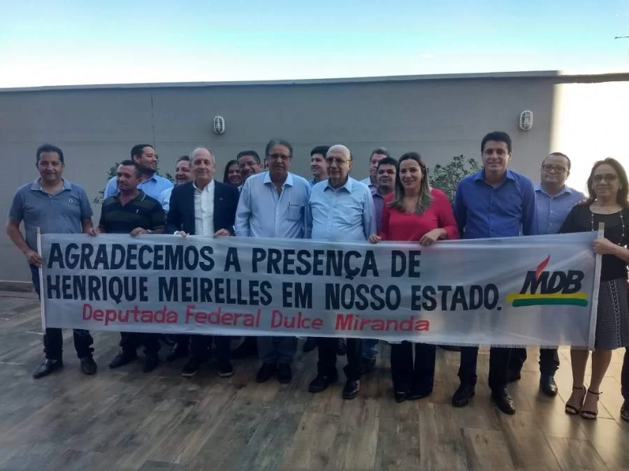 Meirelles se encontra com MDB do TO e defende candidatura a presidÃªncia