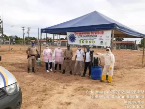 Prefeitura de Arapoema realiza blitz como prevenÃÂ§ÃÂ£o ao coronavirus
