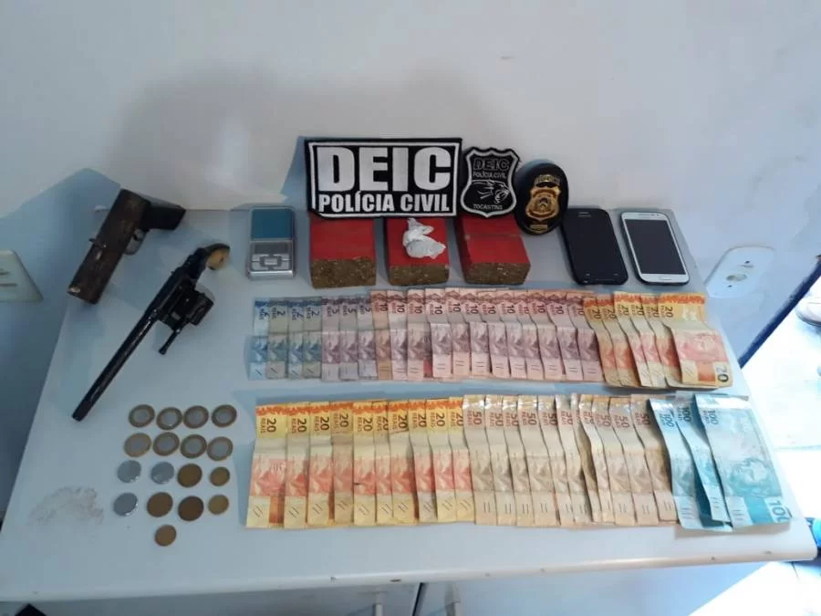 PolÃÂ­cia prende suspeito de ser um dos maiores traficantes de GuaraÃÂ­ e regiÃÂ£o