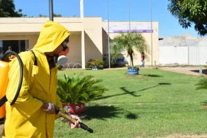 Centros de SaÃÂºde da Comunidade de Palmas estÃÂ£o sendo descontaminados