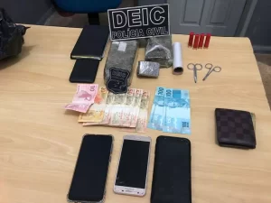 Suspeitos de trÃÂ¡fico de drogas sÃÂ£o presos pela PolÃÂ­cia Civil do Tocantins no MaranhÃÂ£o