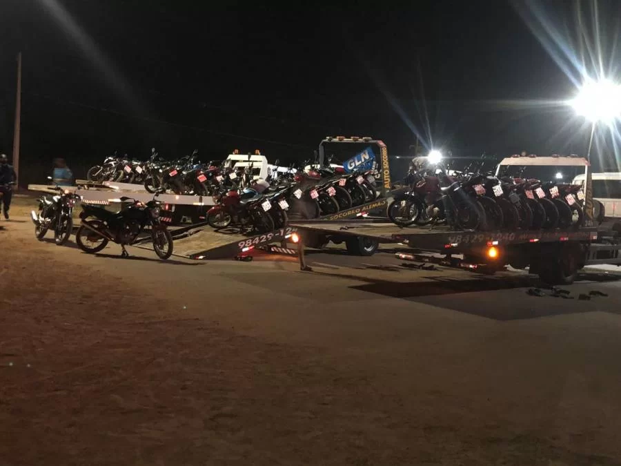 OperaÃÂ§ÃÂ£o integrada da PolÃÂ­cia Militar e ÃÂ³rgÃÂ£os de SeguranÃÂ§a municipais apreende 44 motos em Palmas