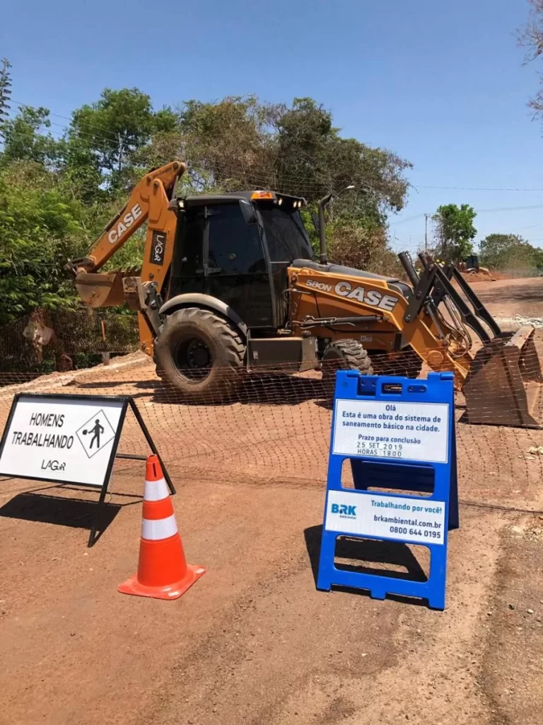 Confira o cronograma de obras de esgoto em Gurupi para a semana de 6 ÃÂ  11 de julho