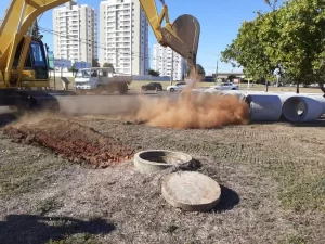 Trechos da NS-04 em Palmas ÃÂ© fechado para obras de drenagem