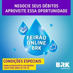 BRK Ambiental promove FeirÃÂ£o de NegociaÃÂ§ÃÂ£o Virtual