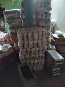 Parte da carga de arroz roubada em Gurupi ÃÂ© recuperada pela PolÃÂ­cia Civil em Peixe