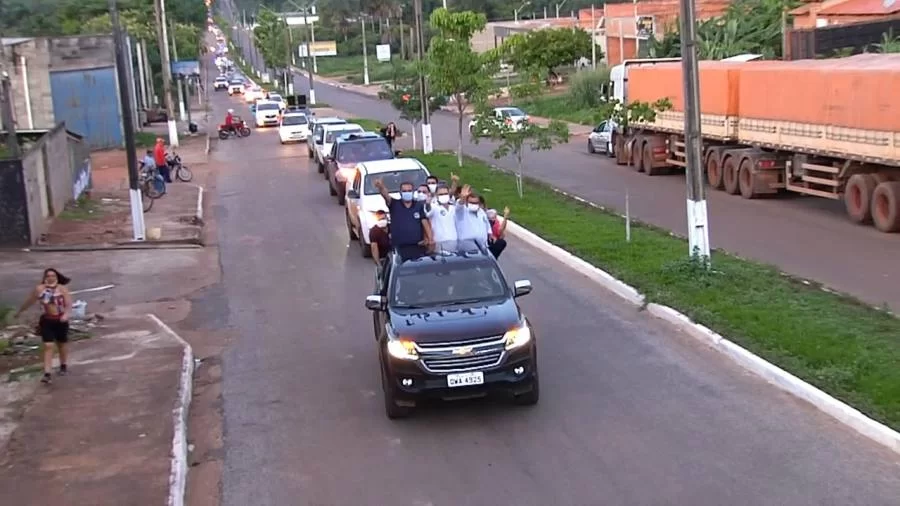 Adriano Rabelo realiza grande carreata da vitÃÂ³ria com a presenÃÂ§a do senador Eduardo Gomes
