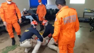 Bombeiros do Tocantins realizam capacitaÃÂ§ÃÂ£o sobre atendimento em acidentes de trÃÂ¢nsito, na regiÃÂ£o de GuaraÃÂ­