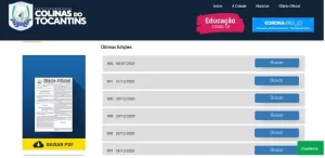 ApÃÂ³s matÃÂ©ria do DiÃÂ¡rio Tocantinense, Prefeitura de Colinas publica primeiras portarias no DiÃÂ¡rio Oficial do MunicÃÂ­pio