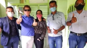 PÃÂ³s palanque: Kasarin visita AmÃÂ¡lia que garante, "Apenas parceria em prol dos Colinenses"