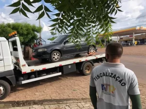 Carro transportando passageiros irregular ÃÂ© apreendido pela ATR entre Buriti e AugustinÃÂ³polis