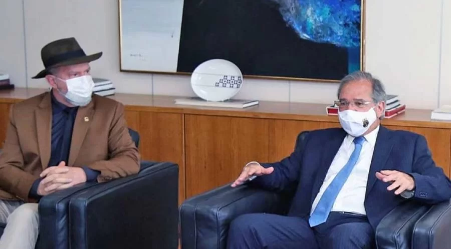 MinistÃÂ©rio da Economia assegura, "NÃÂ£o faltarÃÂ¡ apoio para o Tocantins", diz Paulo Guedes ÃÂ¡ Carlesse