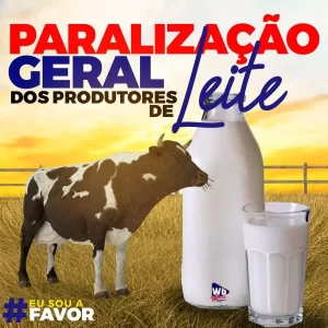 PreÃÂ§o do leite cai e produtores da regiÃÂ£o de Bernardo SayÃÂ£o realizam movimento na manhÃÂ£ de sÃÂ¡bado