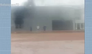 PrincÃÂ­pio de incÃªndio foi controlado em construÃÂ§ÃÂ£o do Hospital Geral de Gurupi