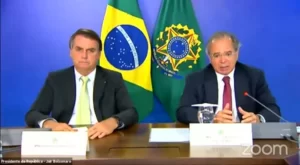 Presidente Bolsonaro defende a manutenÃÂ§ÃÂ£o de empregos em videoconferÃªncia com frente parlamentar da Micro e Pequena Empresa