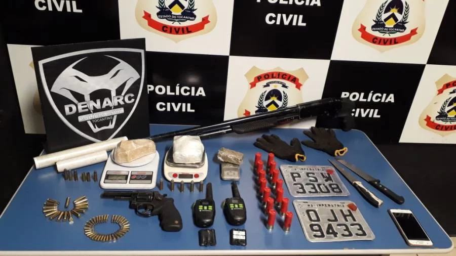 PolÃÂ­cia Civil deflagra operaÃÂ§ÃÂ£o contra a criminalidade e apreende armas e drogas em Palmas