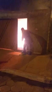 Policiais salvam vítima de incÃªndio em Augustinópolis e prendem suposto autor do crime