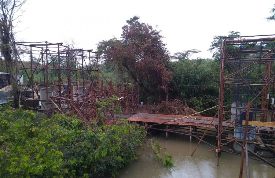 Obras de construção de ponte sobre o Córrego Aranha, que liga Palmeirante a Nova Olinda está em processo de finalização, diz Governo