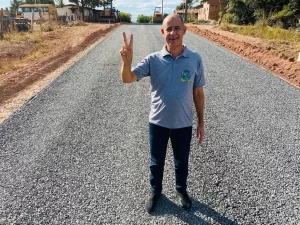 Setores Morada do Sol e Morada Nova em Couto Magalhães recebem pavimentação