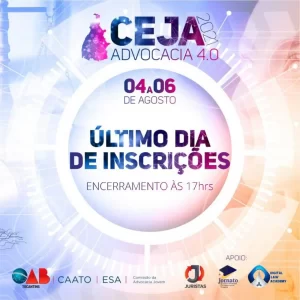 ConferÃªncia da Jovem Advocacia da OAB começa nesta quarta-feira e conta com nomes de peso na programação