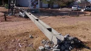 Acidentes envolvendo postes aumentam cerca de 30% no primeiro semestre de 2021 no Tocantins