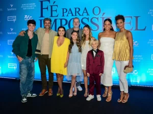 Elenco de “Fé para o Impossível” marca presença na pré-estreia no Rio de Janeiro