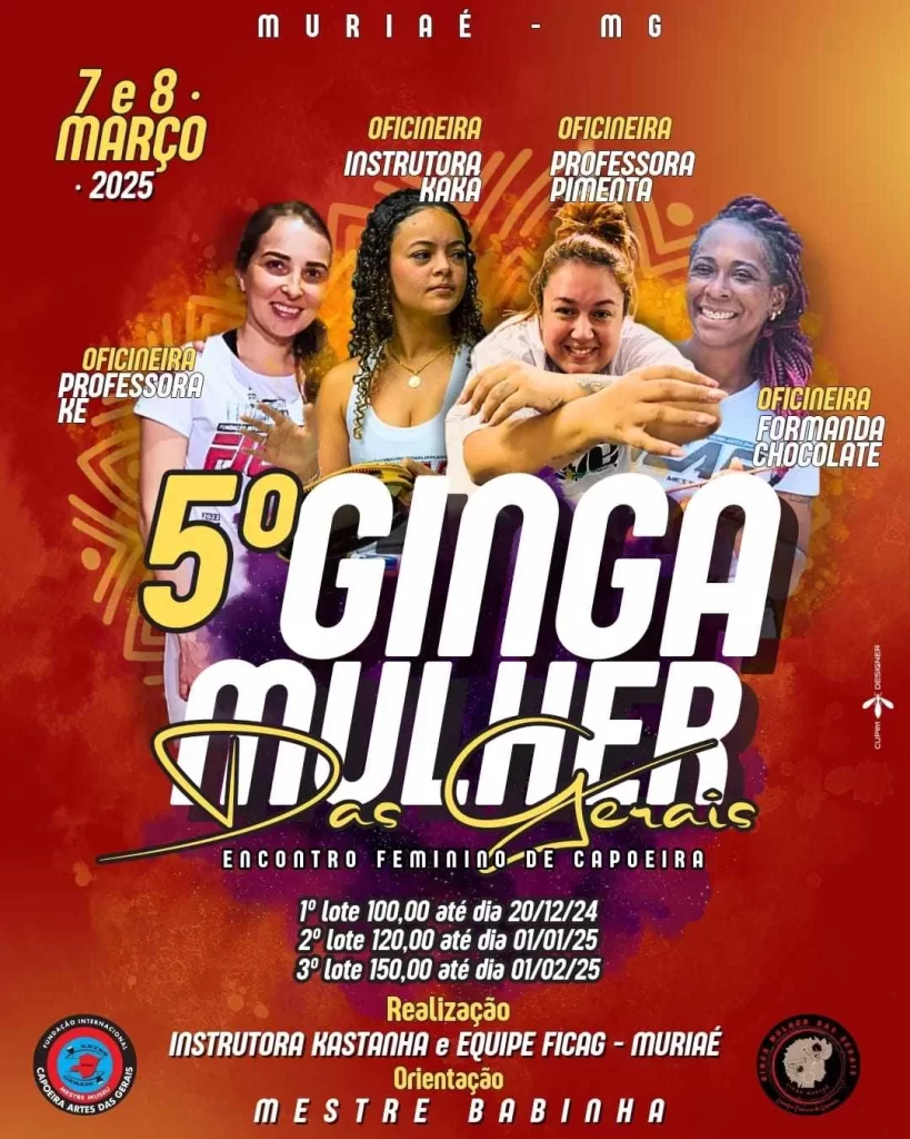 A 5ª edição do evento Ginga Mulher das Gerais