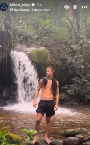 Filho de Fernanda Lima e Rodrigo Hilbert: Francisco Hilbert curte dia de descanso em cachoeira