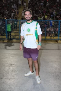 João Guilherme Silva prestigia ensaio da Imperatriz Leopoldinense na Marquês de Sapucaí