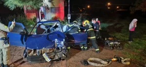 Bombeiros realizam resgate de vítima presa às ferragens em Gurupi-TO