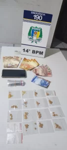 Policiais Militares prendem homem por porte ilegal de arma de fogo em Colinas.