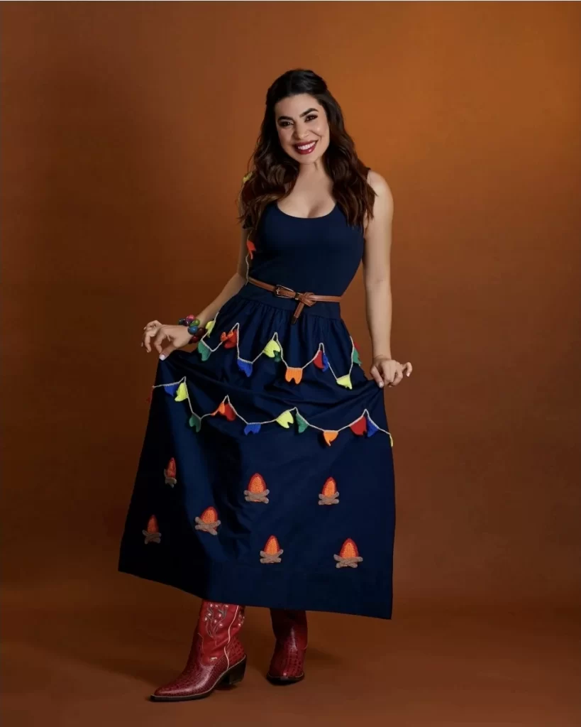 Naiara Azevedo Brilha no São João com Moda Sustentável e Inovadora