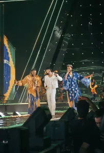 Dilsinho acompanha os Calema em concerto no Estádio da Luz, em Lisboa