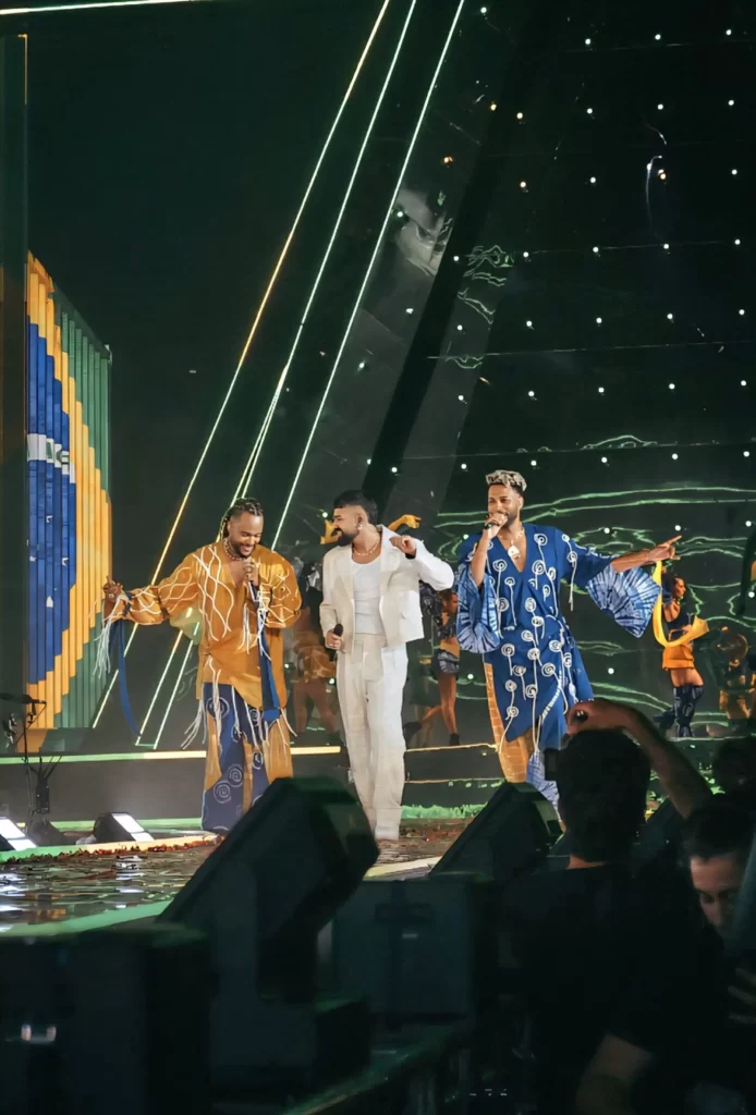 Dilsinho acompanha os Calema em concerto no Estádio da Luz, em Lisboa